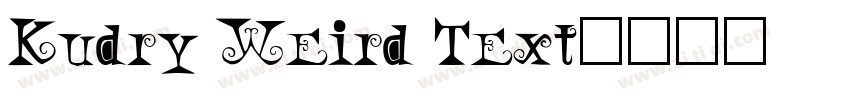 Kudry Weird Text字体转换